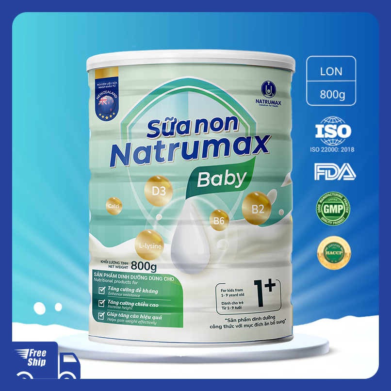 Sữa non Natrumax Baby giúp trẻ từ 1-9 tuổi phát triển toàn diện