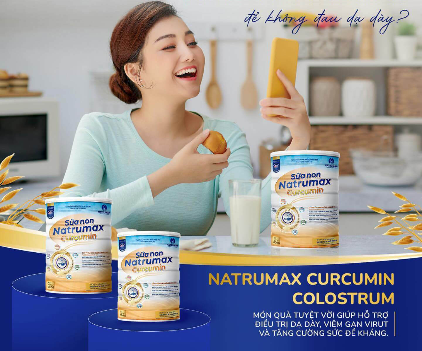 Công dụng của Sữa non Natrumax Curcumin