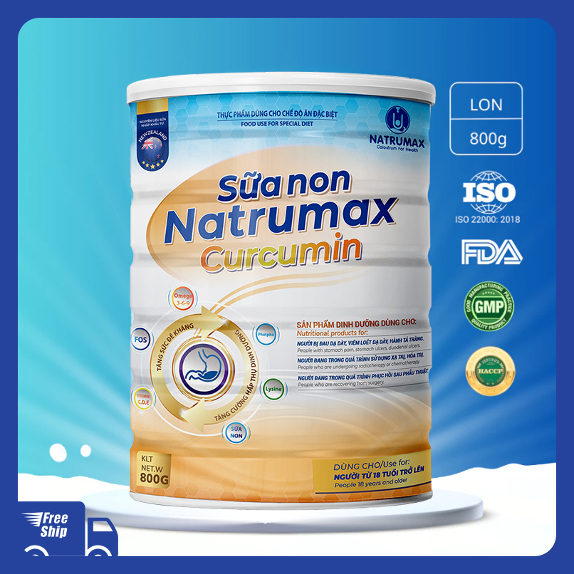 Sữa non Natrumax Curcumin hỗ trợ cho người dạ dày và tăng đề kháng